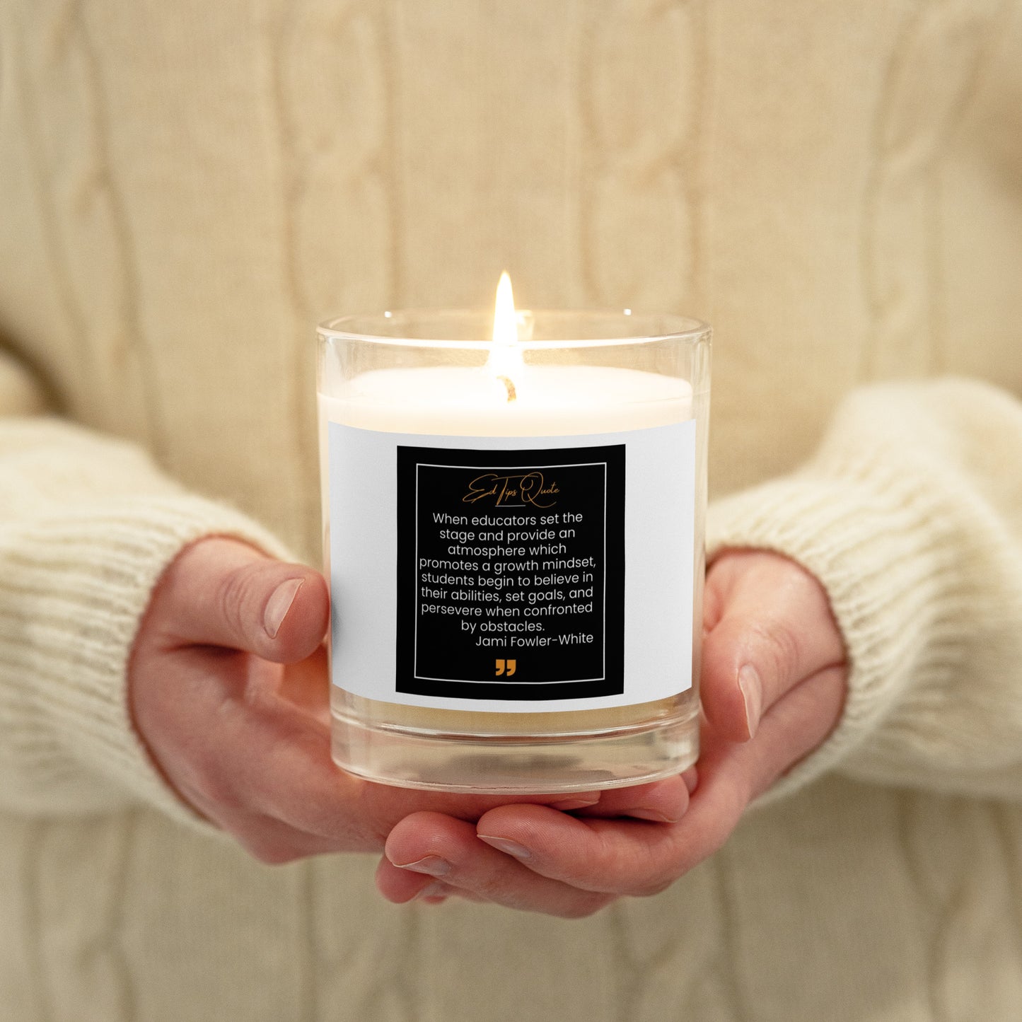 Ed Tips Candle for Teachers