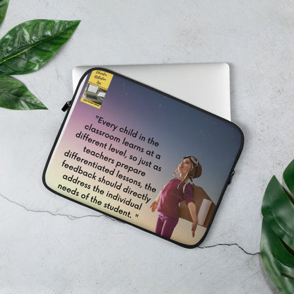 Educator Reflection Tips Laptop Sleeve