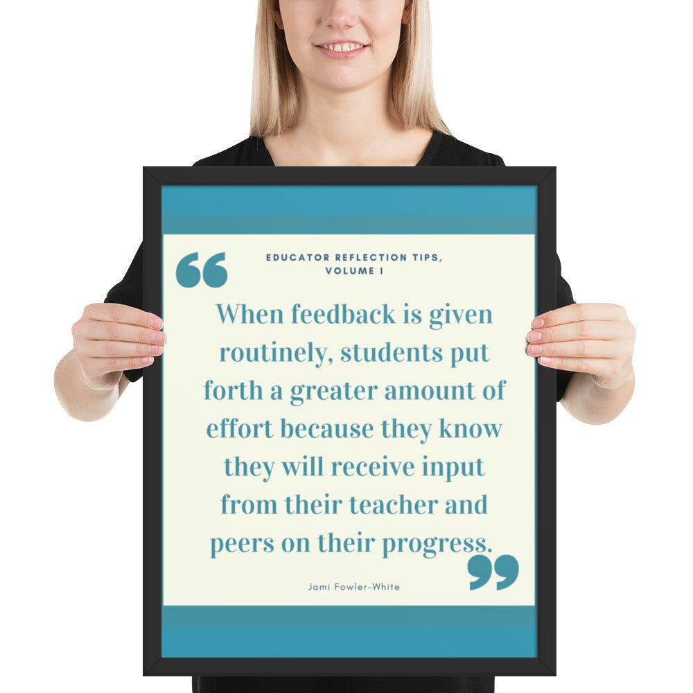 Framed Feedback poster